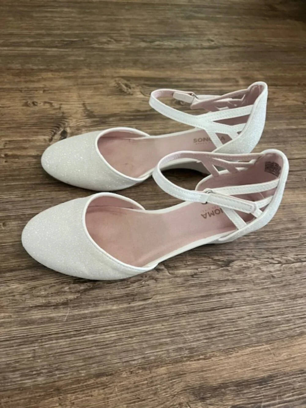 White/Silver dress shoes